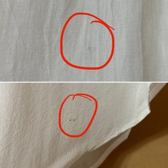 Helmut Lang | Element Sheer Hem Silk Button Front Shirt Combo Top White Size M - Picture 14 of 16